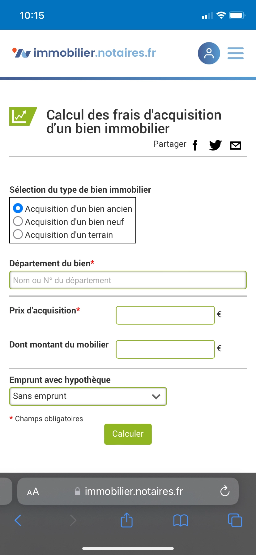 Frais de notaire terrain 2023 achat, calcul, réductions, TVA